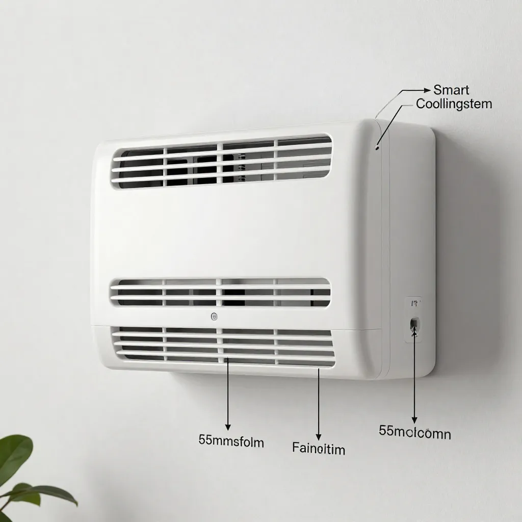 Smart cooling system diagram showing sensors and automation